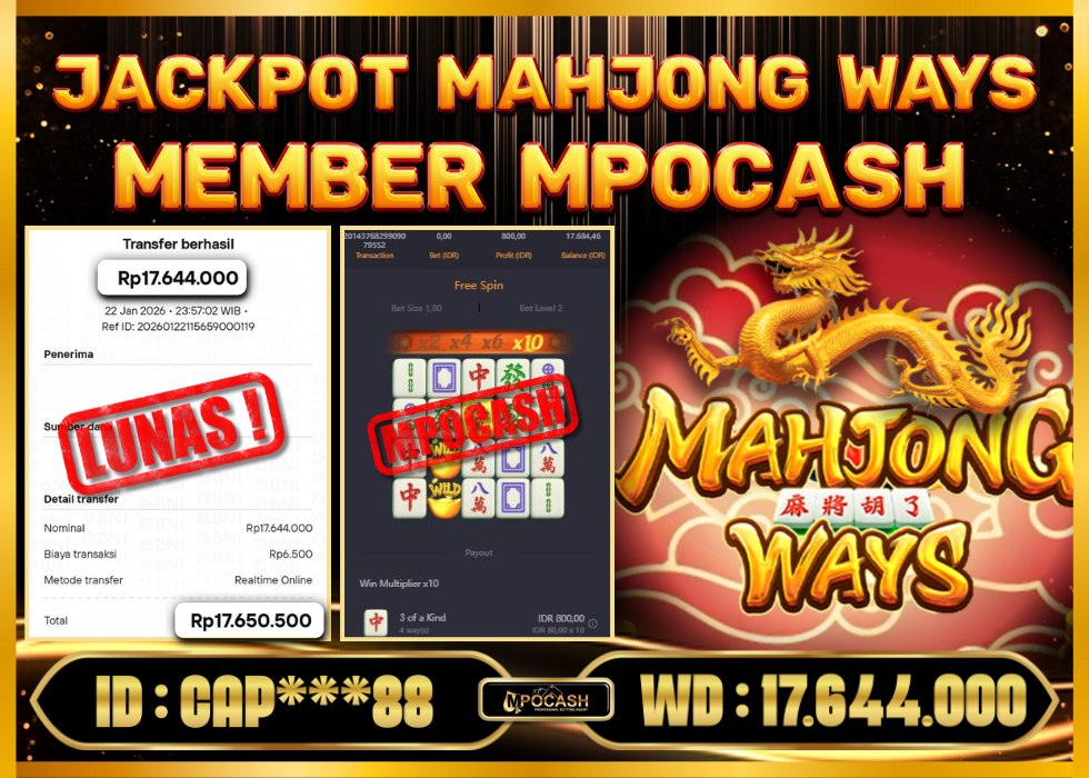 MPOCASH JACKPOT MAHJONG WAYS