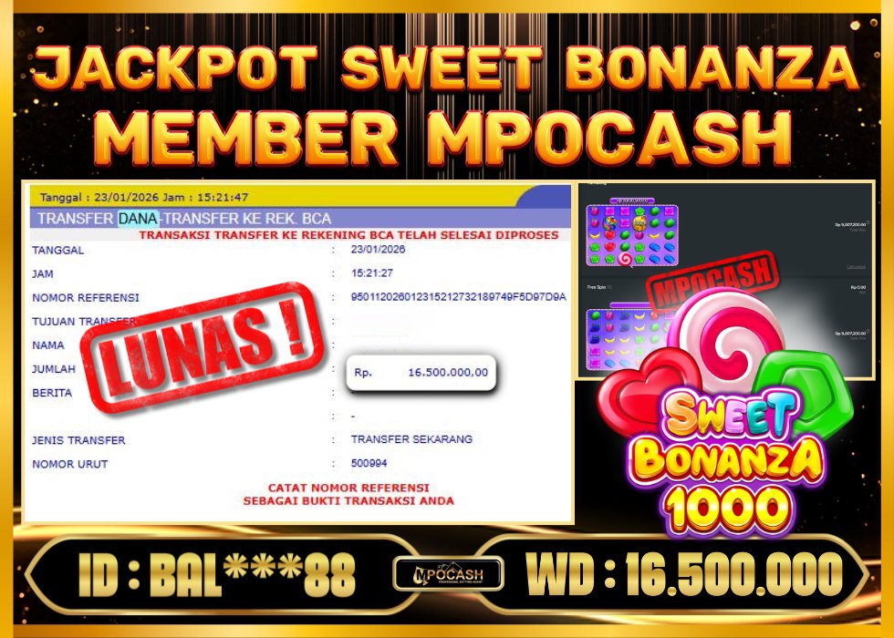 MPOCASH JACKPOT SWEET BONANZA