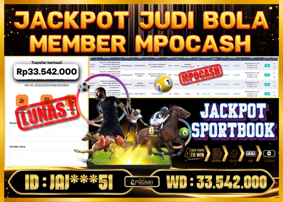 MPOCASH JACKPOT JUDI BOLA