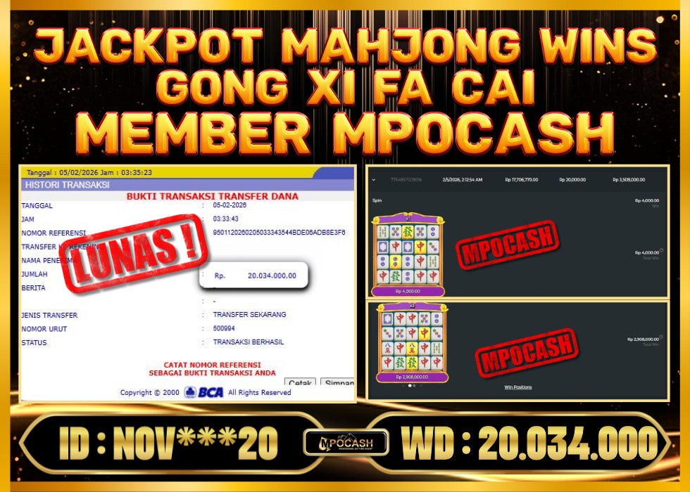MPOCASH JACKPOT MAHJONG WINS GONG XI FA CAI
