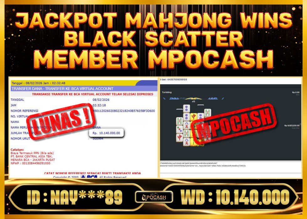 MPOCASH JACKPOT MAHJONG WINS BLACK SCATTER