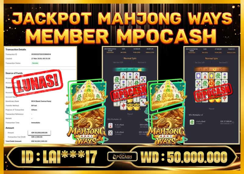 MPOCASH JACKPOT MAHJONG WAYS