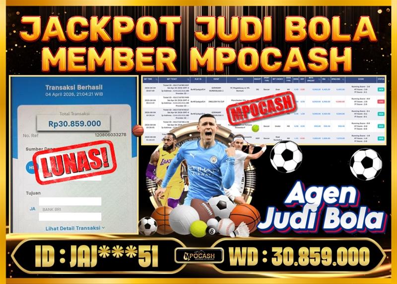 MPOCASH JACKPOT JUDI BOLA